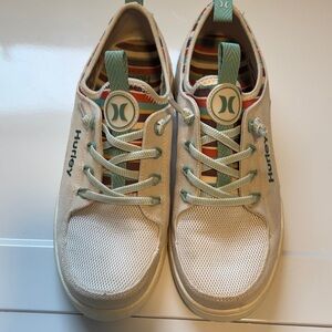 Hurley Women's Cream and Mint Athletic Shoes